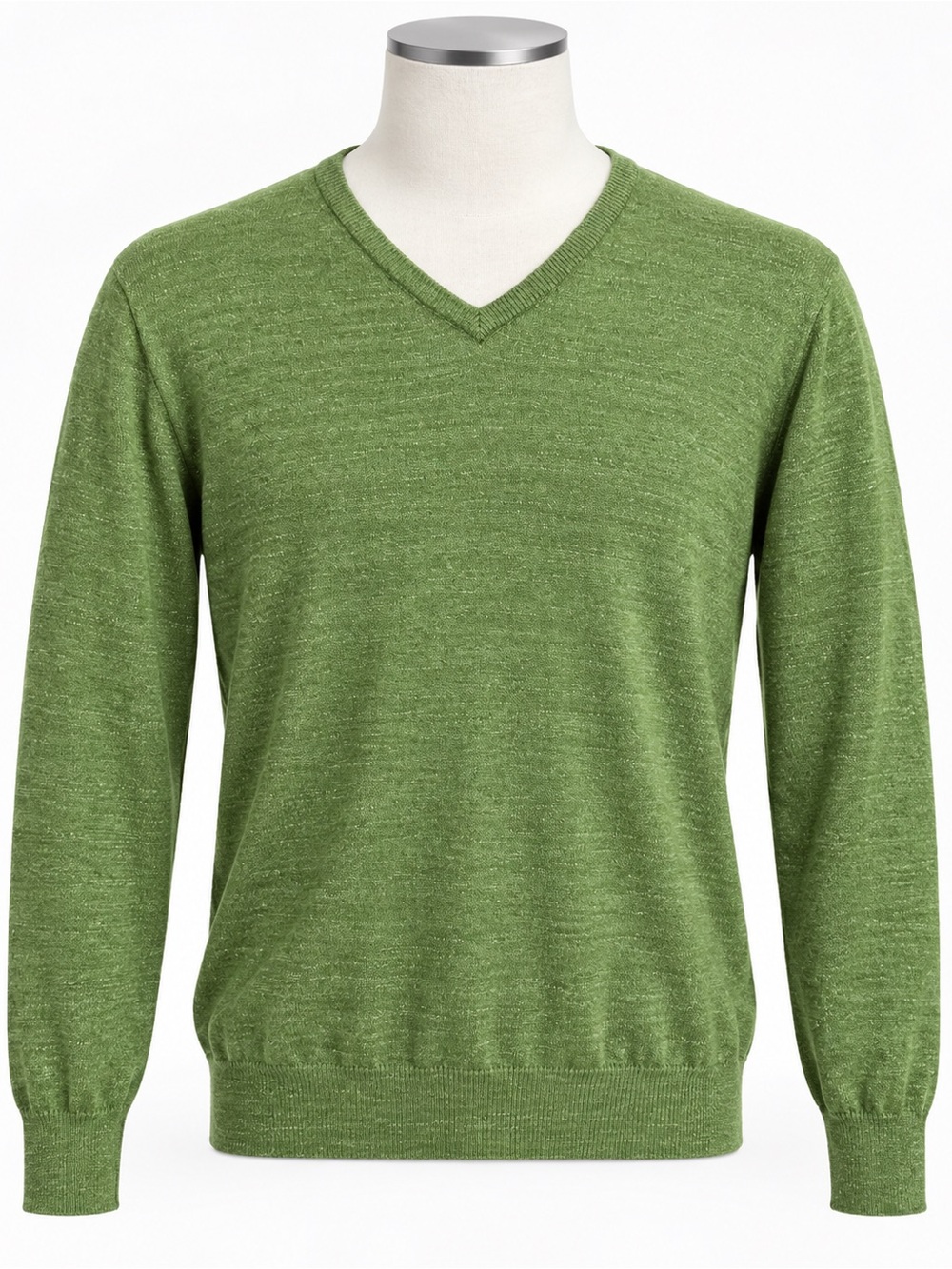 J. Crew Men's V-Neck Sweater in Light Green